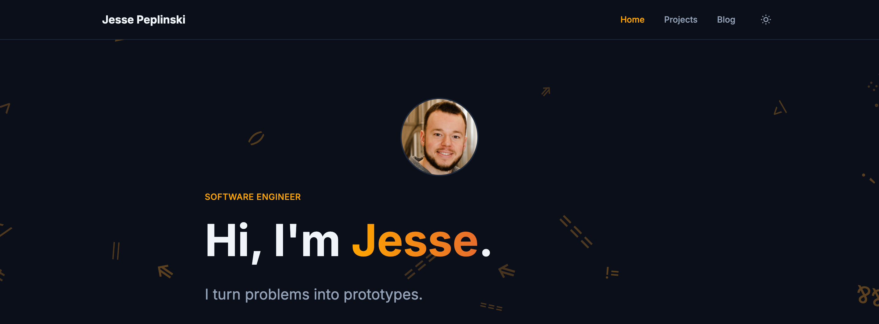 Personal Website screenshot